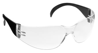 picture of JSP M9400 Wraplite Safety Specs - Clear Lenses - Black Frames - [JS-ASA718-161-100]