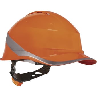 picture of Diamond Vi Wind - Baseball Cap Shape - Orange Safety Helmet - Vented - [LH-DIAM6WTRORFL]