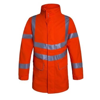 picture of Aqua Hi-Vis Ripstop Breathable Foul Weather Jacket - FU-JK525