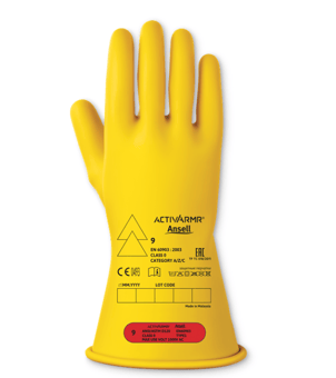 picture of Ansell ActivArmr Electrical Protection Gloves Class 0 Yellow - 11 Inch - AN-RIG011Y