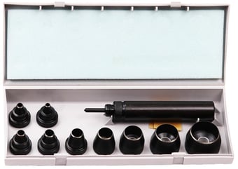 picture of Maun Wad Punch Set With Centre Punch Metric 5 mm To 32 mm - [MU-1000-05]