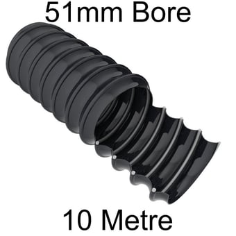 picture of Vacuflex Lightweight Ducting - 51mm Bore x 10m - [HP-VL20BLK10M]