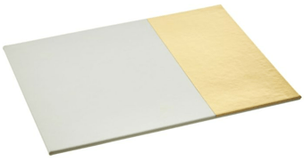Picture of Geome Dipped White And Gold Placemats - [PRMH-BU-X1203X669]