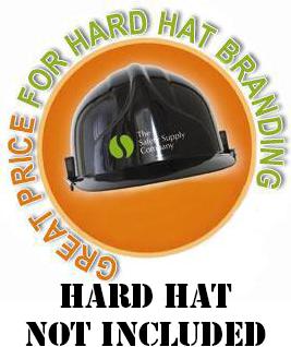 picture of Coloured Hat Branding - Required for Branding any Coloured Hard Hat of Your Choice - Minimum of 10 Prints - Hard Hat Not Included - [IH-HLP]