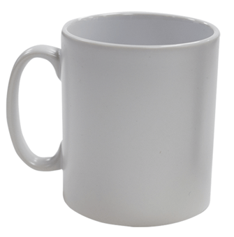 picture of Branded With Your Logo - White Satin Mug - Single - Pre-Printed - [MT-MUG/SATIN/WHT/PK]
