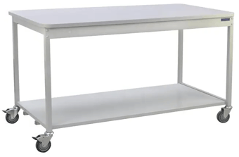 picture of Slingsby Mobile Heavy Duty Mailroom Workbench with Lower Shelf - 965H x 750D x 1830L mm - [SLB-389954] - (LP)