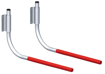 picture of Alfer Aluminium Universal Wall Holder - 550 x 270mm - Pair - [PV-02990]