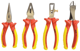 picture of Stanley FatMax® 4 Piece VDE Insulated Pliers Set -  DIN /ASO/ANSI Compliant - [TB-STA484489]