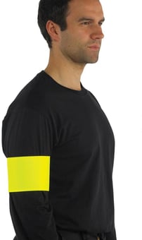 Picture of Yoko Waterproof Yellow Arm Band Large/X Large 10 x 55cm - Single - [YO-HVW066-YELLOW-L/XL]