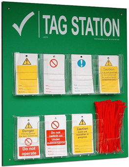 Picture of Reece Tag Station 8 Pockets - 600 x 500mm - Board Only - [RS-LSETG] - (LP)
