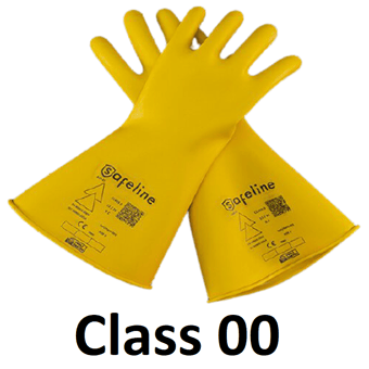 picture of Safeline Class 00 Latex Electrical Insulating Gloves - 360mm - Pair - ER-SIG-00-36