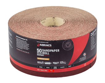Picture of Abracs General Purpose Sandpaper Roll - 115mm x 50m - 40g - [ABR-ABS11550040]
