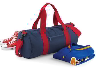 picture of BagBase Original Barrel Bag - French Navy/Classic Red - [BT-BG140-FNACSR]