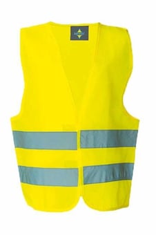 picture of Korntex Yellow Hi Vis Safety Vest Youths - AP-KXW-YE