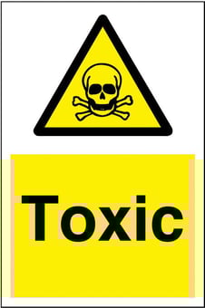 Picture of Toxic Sign - 200 x 300Hmm - Rigid Plastic - [AS-WA154-RP]
