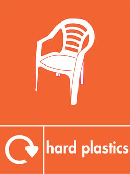 Picture of Recycling Signs - Hard Plastics - 300 X 400Hmm - Rigid Plastic - [AS-WR15-RP]