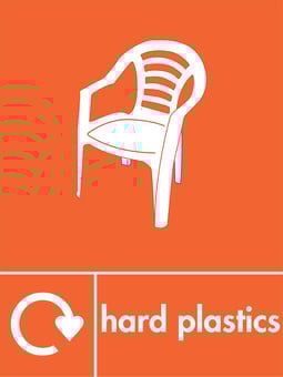 Picture of Recycling Signs - Hard Plastics - 300 X 400Hmm - Rigid Plastic - [AS-WR15-RP]