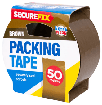picture of Secure Fix Brown Packing Tape - 50m - [OTL-318632]