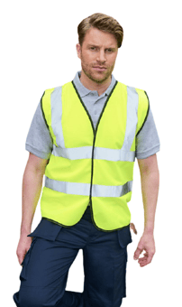 Picture of Warrior Saturn Yellow Hi Vis Waistcoat - AP-AA91YE