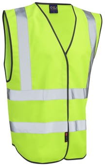 Picture of Fluorescent Lime Green Reflective Hi Vis Waistcoat - Non EN471 - LE-W05-LM - (DISC-R)