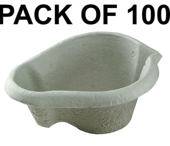 picture of Disposable 1 Litre Jug (Pulp Holloware) x100 - Environmentally Friendly - [ML-D110AA100]