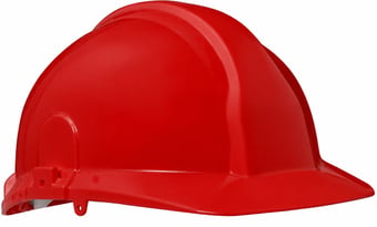 Picture of Centurion 1125 - Red Unvented Safety Helmet - Full Peak - Slip Ratchet - [CE-S03CRA]