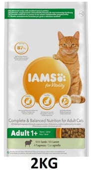 picture of Iams For Vitality Adult Dry Cat Food Lamb 2kg - [CMW-IVCAL1]