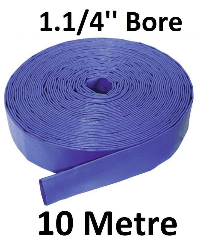 picture of 10 Metre 11/4" Bore - High Pressure Layflat Hose - 1.9kg - [HP-HPLFL114/10]