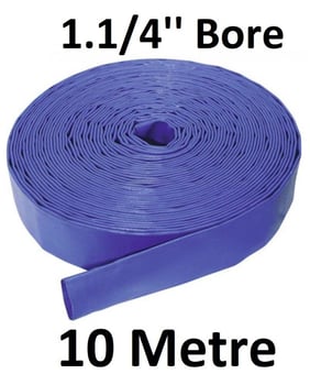picture of 10 Metre 1.1/4" Bore - High Pressure Layflat Hose - 1.9kg - [HP-HPLFL114/10]