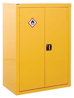 picture of QMP Hazardous Cupboard - 2 Shelves - H.1200 W.900 D.460 - [QM-CZ129046ZYXX]