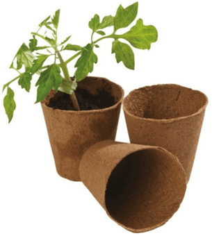 picture of Garland Round Fibre Pots 8cm - Extra Value Pack 48 - [GRL-W0304]
