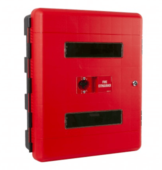 Picture of Firechief Double Cabinet c/w Keylock - 735mm x 616mm x 210mm - [HS-106-1158] - (LP)