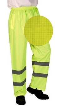 Picture of Flame Retardant Anti Static Yellow Hi Vis Over Trousers - BI-505