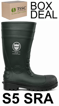 picture of Scudo S5 SRA Waterproof Safety Wellington Boots - Oil Resistant & Antistatic - Box Deal of 5 - IH-OS-WEL/S5 - (LP)