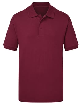 picture of UCC Heavyweight Pique Polo Shirt - Burgundy Red - BT-UCC004-BGD