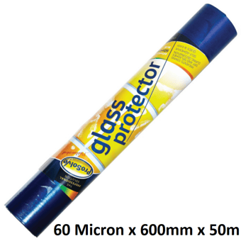 picture of ProSolve Glass Protector Film - 60 Micron x 600mm x 50m - Blue - [PV-GP60/610/50S]