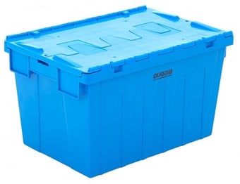 picture of BiGDUG Tote Boxes - 355h x 400w x 600d mm - 62 Litre - Blue - [BDU-TSPALC62]