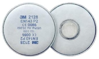 Picture of 3M - Pair of P2 Nuisance Odour Particulate Filter Cartridges for Use With 6000 7500 & 6900 Masks - [3M-2128]