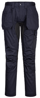 picture of Portwest CD883 - WX2 Stretch Holster Trousers Dark Navy Blue/Black - PW-CD883DKR