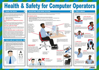 picture of Health And Safety For Computer Operators Poster - 590 x 420Hmm - [SA-A581]