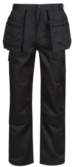 Picture of Regatta Men's Pro Cargo Holster Trouser - Black - Regular Leg - BT-TRJ501R-BLK