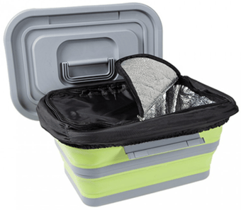 picture of Summit Pop Collapsible Cool Box 18L Lime/Grey - [PI-712006L]