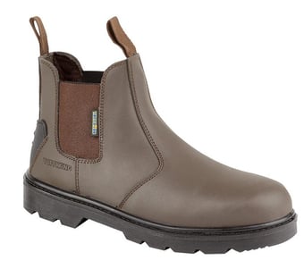 picture of Tuffking Brook Brown Leather Uniform Dealer Boot S1P SRA Steel Midsole - GN-9552