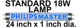 picture of Philips BL368 18 Watts Standard UV Lamp For Fly Killers - [BP-LS18MX-P]