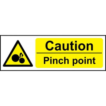 Picture of Spectrum Caution Pinch Point - RPVC 300 x 100mm - SCXO-CI-14436