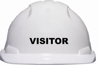 Picture of JSP - EVO2 White Safety Helmet - VISITOR Printed on Front in Black - [JS-AJE030-000-100-VIS]