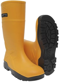 picture of Portwest - FD95 - PU S5 - SRC CI FO - Safety Yellow Wellington - PW-FD95YER