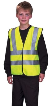 picture of Children's Hi-Vis Yellow Waistcoat - BI-68 - (NICE)