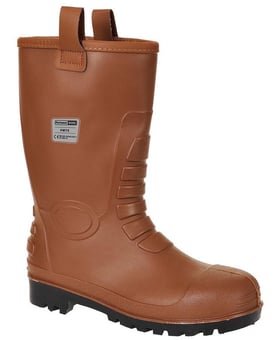 picture of S5 - SRC CI - Portwest Steelite Neptune Safety Tan Rigger Boot - PW-FW75TAR