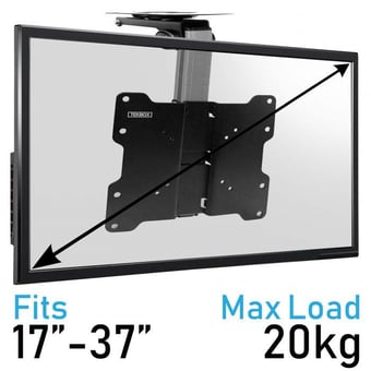 picture of Tekbox Heavy Duty TV Folding Wall Bracket - 17”-37” - [TKB-HD-FLD-TV-MNT]